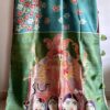 Shailaja - Hand Batik painting on premium Katan silk