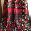 Hibiscus - Hand batik painting on premium Katan silk