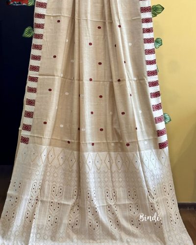 Saudamini - HANDWOVEN PURE ERI SILK SAREE FROM ASSAM