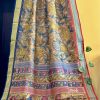 KalamBahar - Kalamkari Hand painted Vidarbha Tussar Saree
