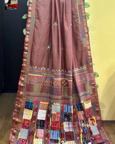 BOHEMIAN I ~ LAMBANI EMBROIDERY ON PURE KATAN SILK