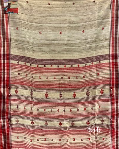 Purvi - Handwoven Pure Tussar Bhujodi from Gujarat