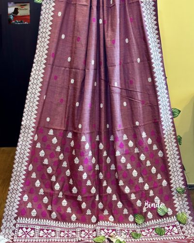Mridula - Handwoven Eri Tussar Saree from Assam
