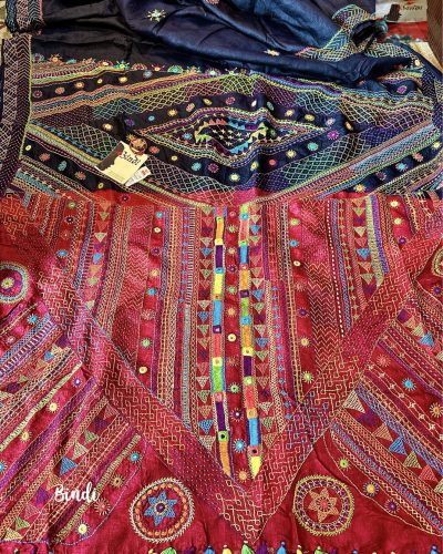 DESERT ROSE ~ LAMBANI ON Pure Gachi Tussar