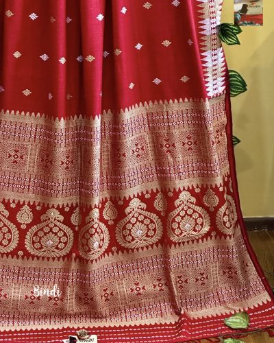 Lal Ishq ~ Handwoven Pure Eri by Eri Silk Saree