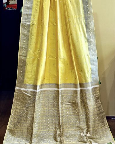 Peetambari - Handwoven Pure Paat Silk from Assam