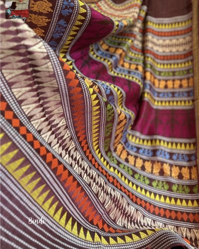 Amritanshi - Handwoven Handspun Gopalpur Tussar Jaala palla Saree