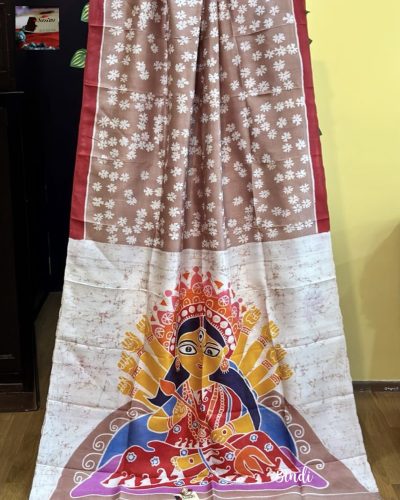 GAURI I – HAND BATIK PAINTING ON PREMIUM KATAN SILK