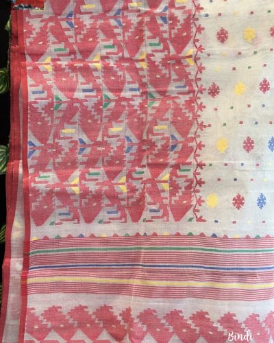 Aarzoo - Pure Cotton Dhakai Jamdani from Bangladesh