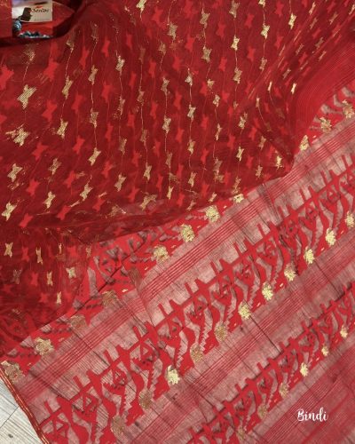 Shonartori - Handwoven Silk by cotton Jamdani from Bangladesh