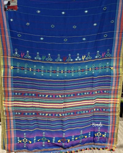 AAINA  – HANDCRAFTED PURE BHUJODI KALA COTTON SAREE