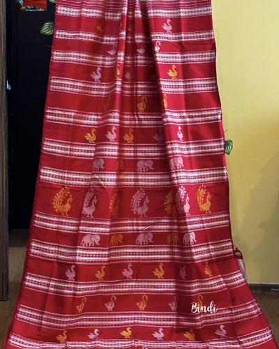 NAIVEDYAM ~ BERHAMPUR DOUBLE PATTA PURE SILK SAREE