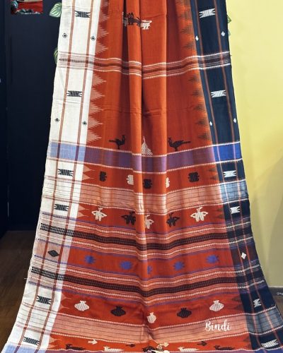 Koyel - Handwoven Organic Cotton Kotpad Tribal Saree