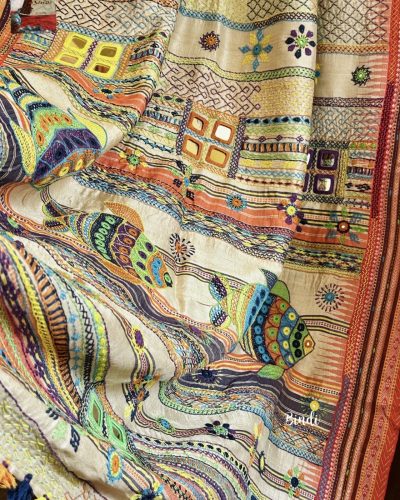 BANJARAN – LAMBANI HAND EMBROIDERY ON VIDARBHA TUSSAR