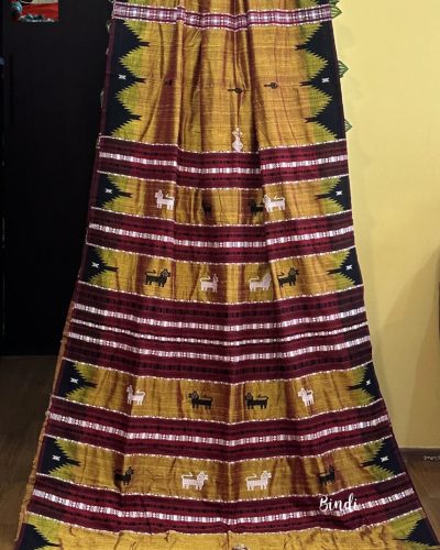 TITIR III – HANDWOVEN PHODA KUMBHA TUSSAR KOTPAD SAREE