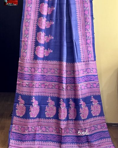 PAKIZAH III - HAND BLOCK PRINTED PREMIUM TUSSAR SAREE