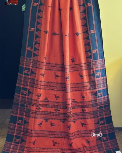 KOYEL II – HANDWOVEN ORGANIC COTTON KOTPAD TRIBAL SAREE