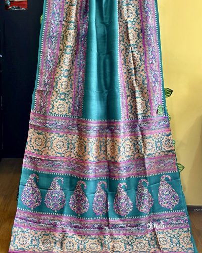 PAKIZAH I – HAND BLOCK PRINTED PREMIUM TUSSAR SAREE