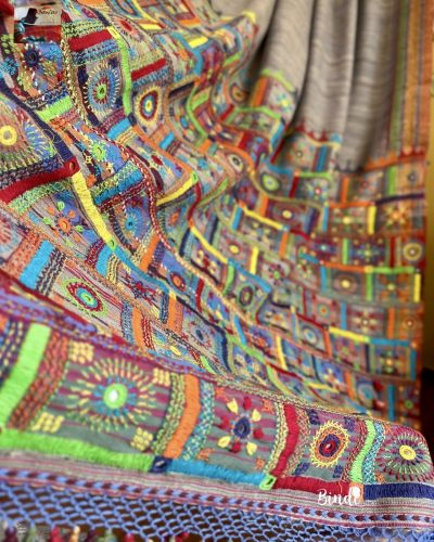 MIRAAZ II – LAMBANI HAND EMBROIDERY ON BHUJODI TUSSAR